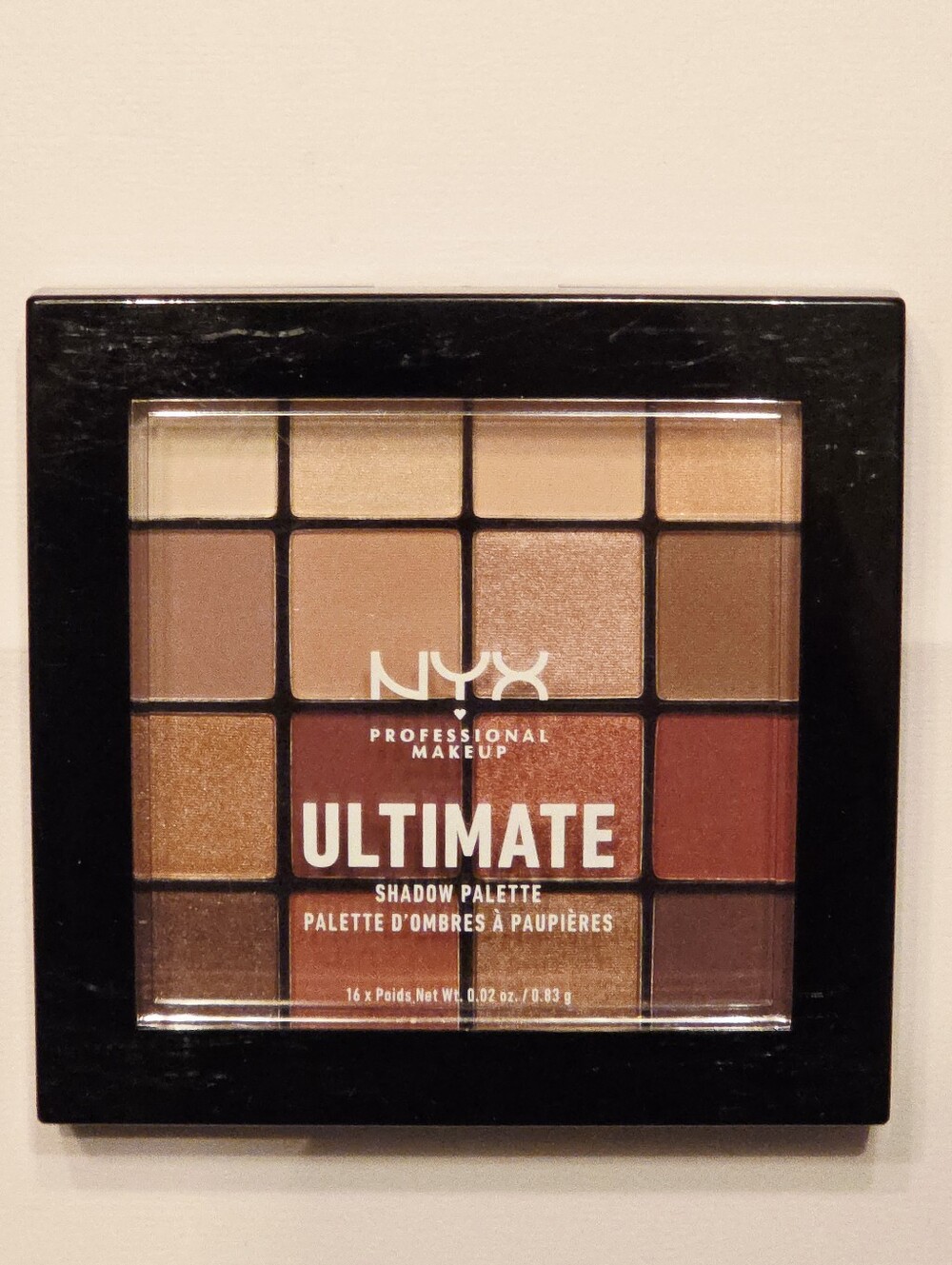 NYX Ultimate Eyeshadow Palette Warm Neutrals 16 Shades - New, Factory Sealed